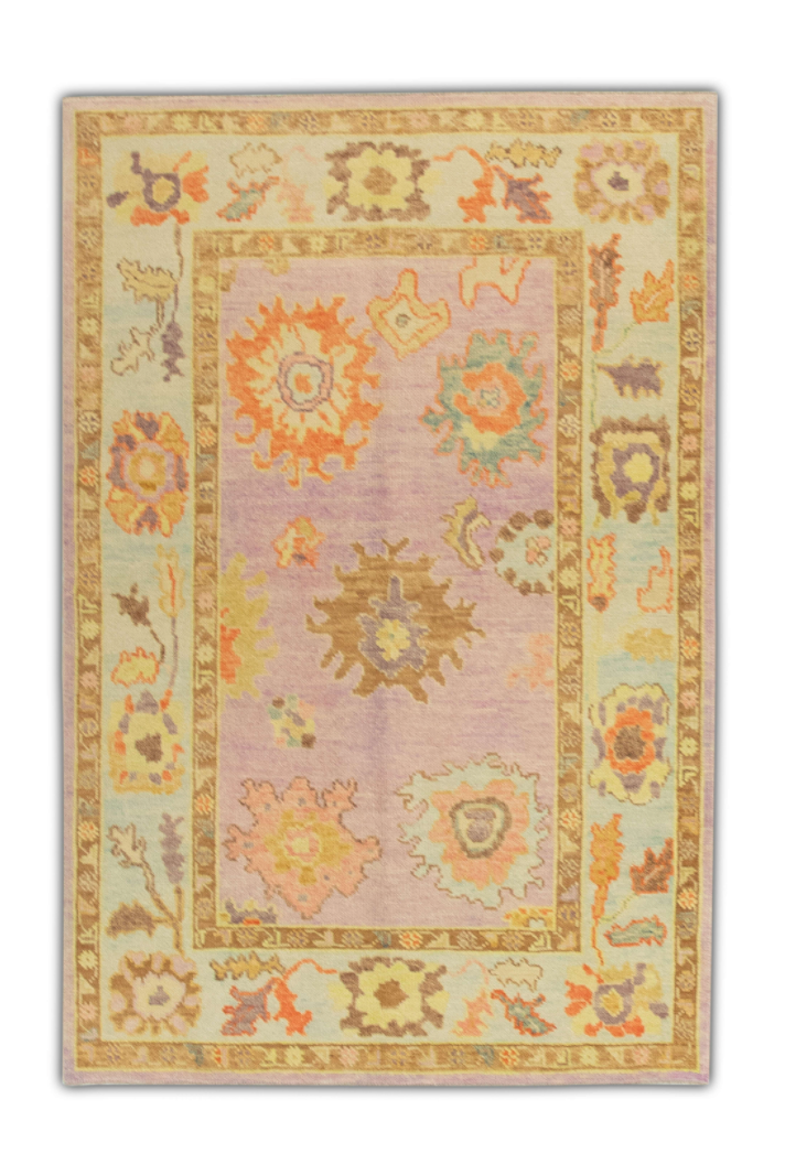 Turkish Oushak Rug 4'2" x 6'1" #315