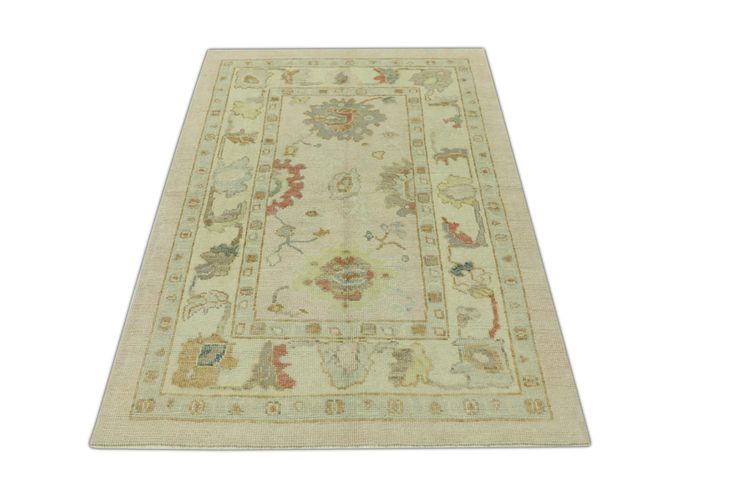 Turkish Oushak Rug 4' x 5'6" #312
