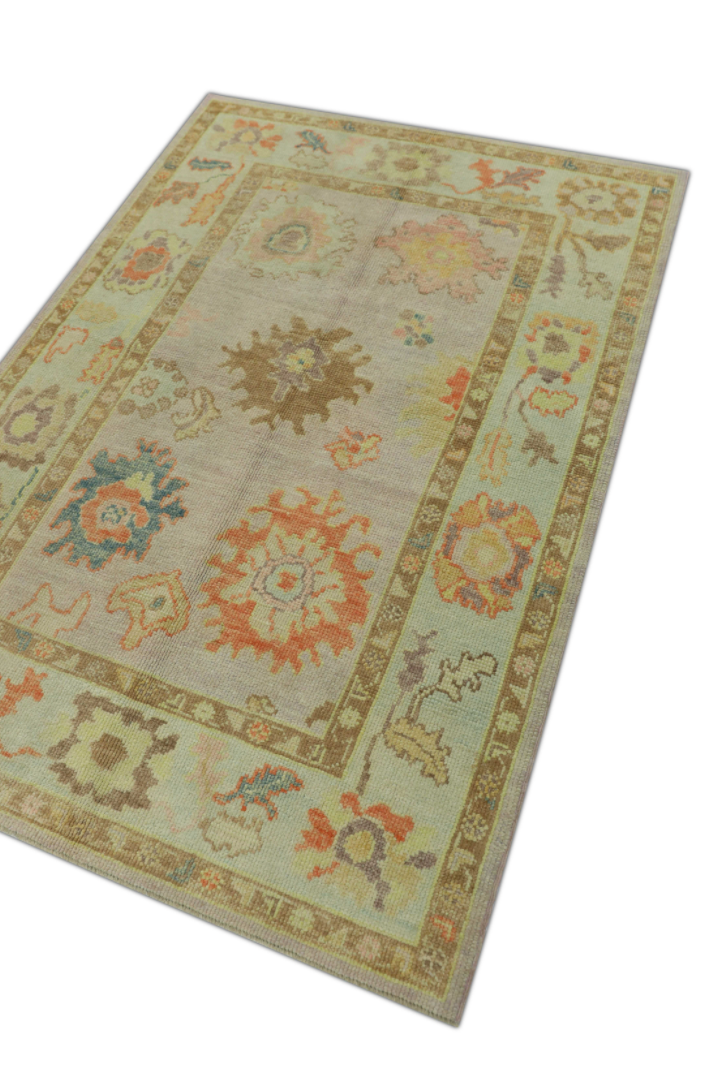 Turkish Oushak Rug 4'1" x 5'11" #289
