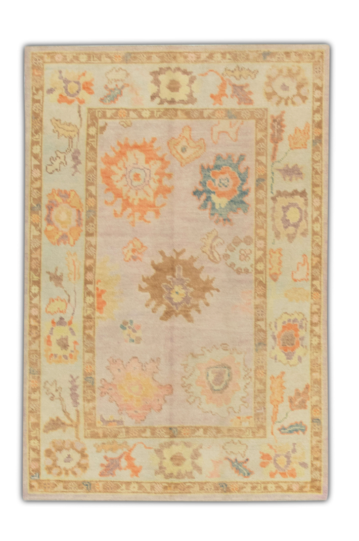 Turkish Oushak Rug 4'1" x 5'11" #289