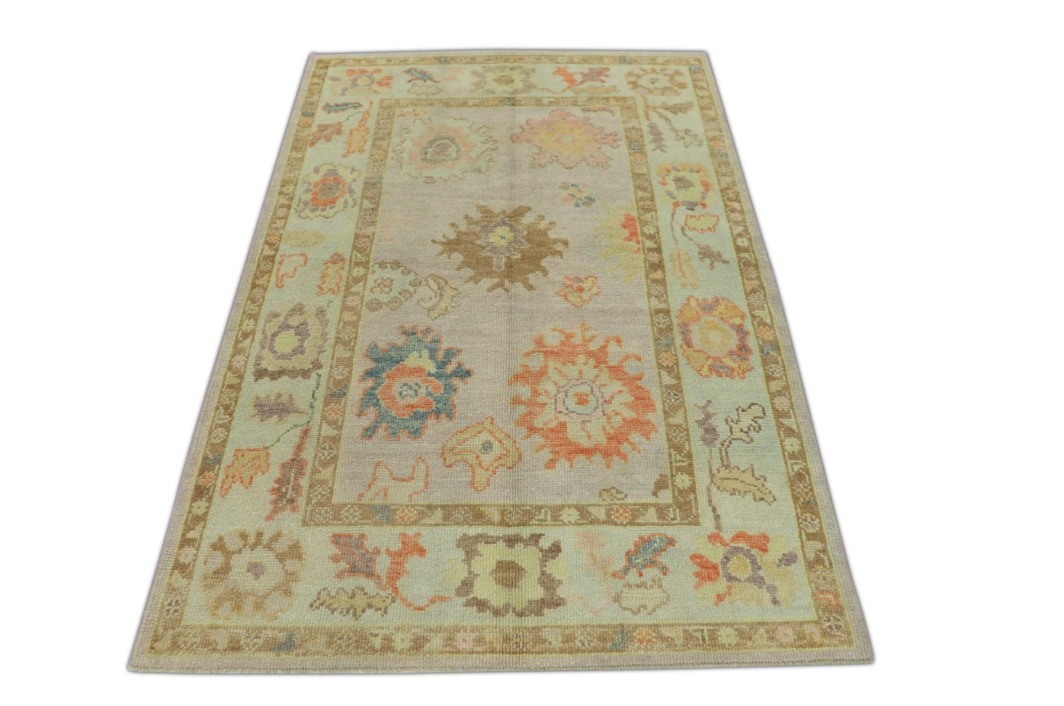 Turkish Oushak Rug 4'1" x 5'11" #289