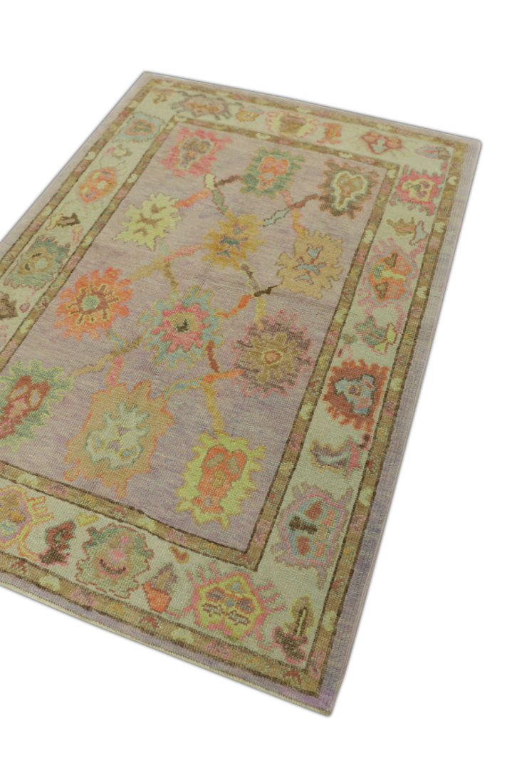 Turkish Oushak Rug 4'1" x 5'10" #303