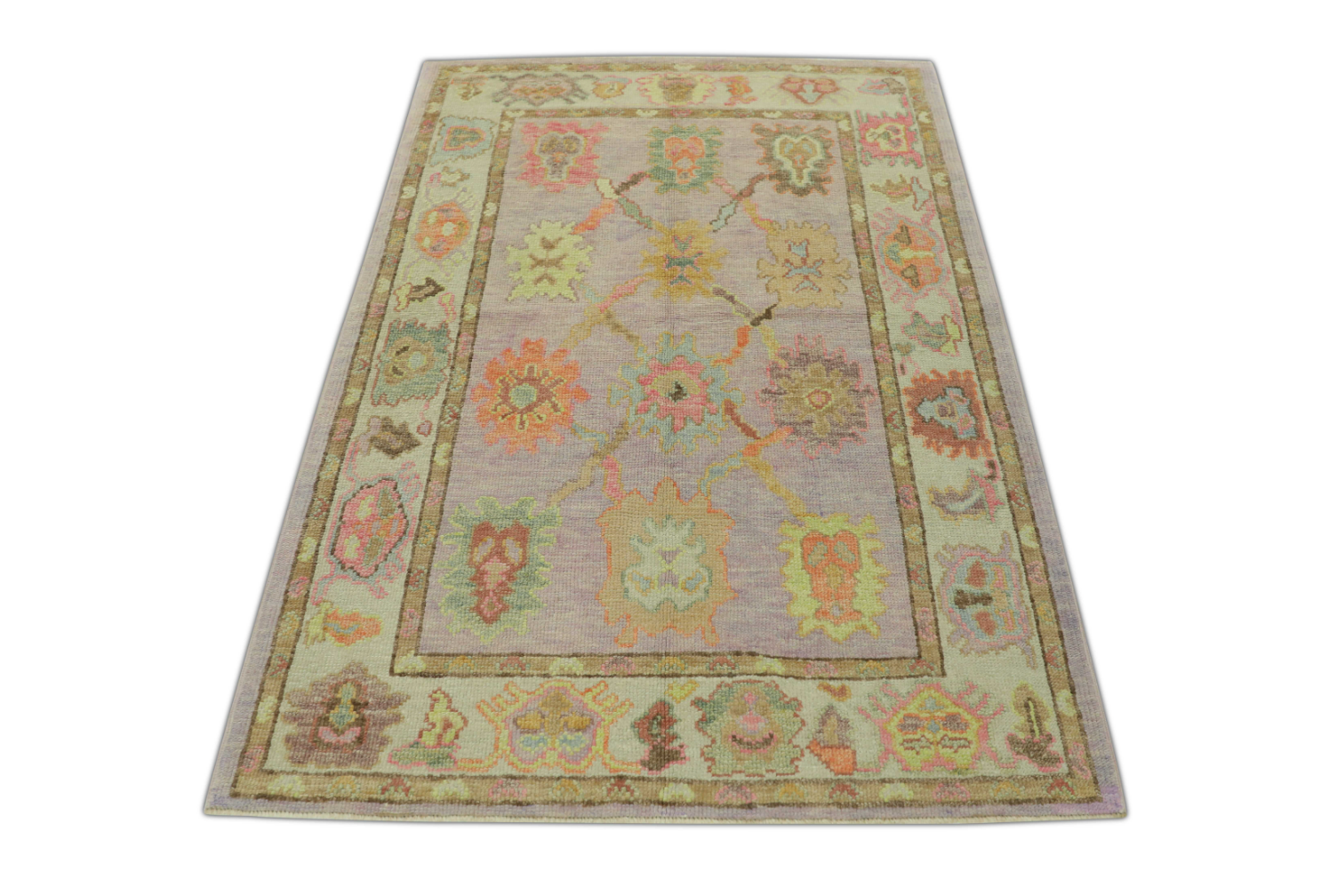 Turkish Oushak Rug 4'1" x 5'10" #303
