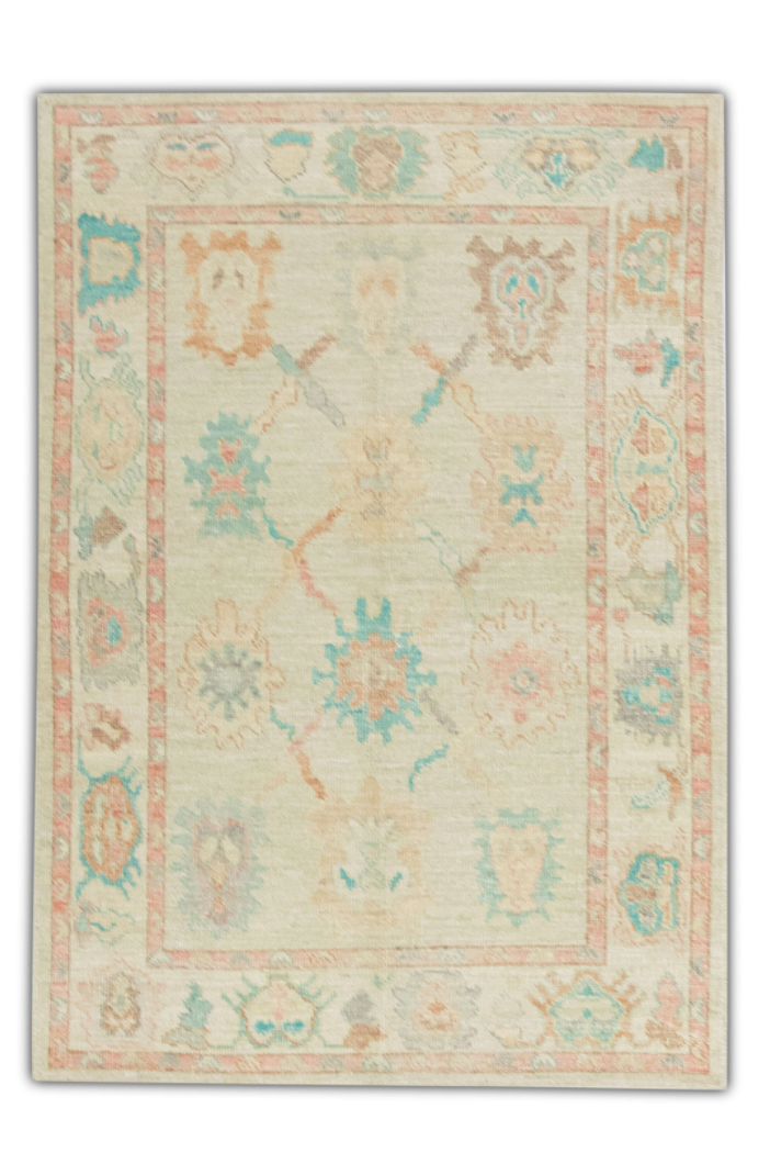 Turkish Oushak Rug 4'1" x 6' #1442