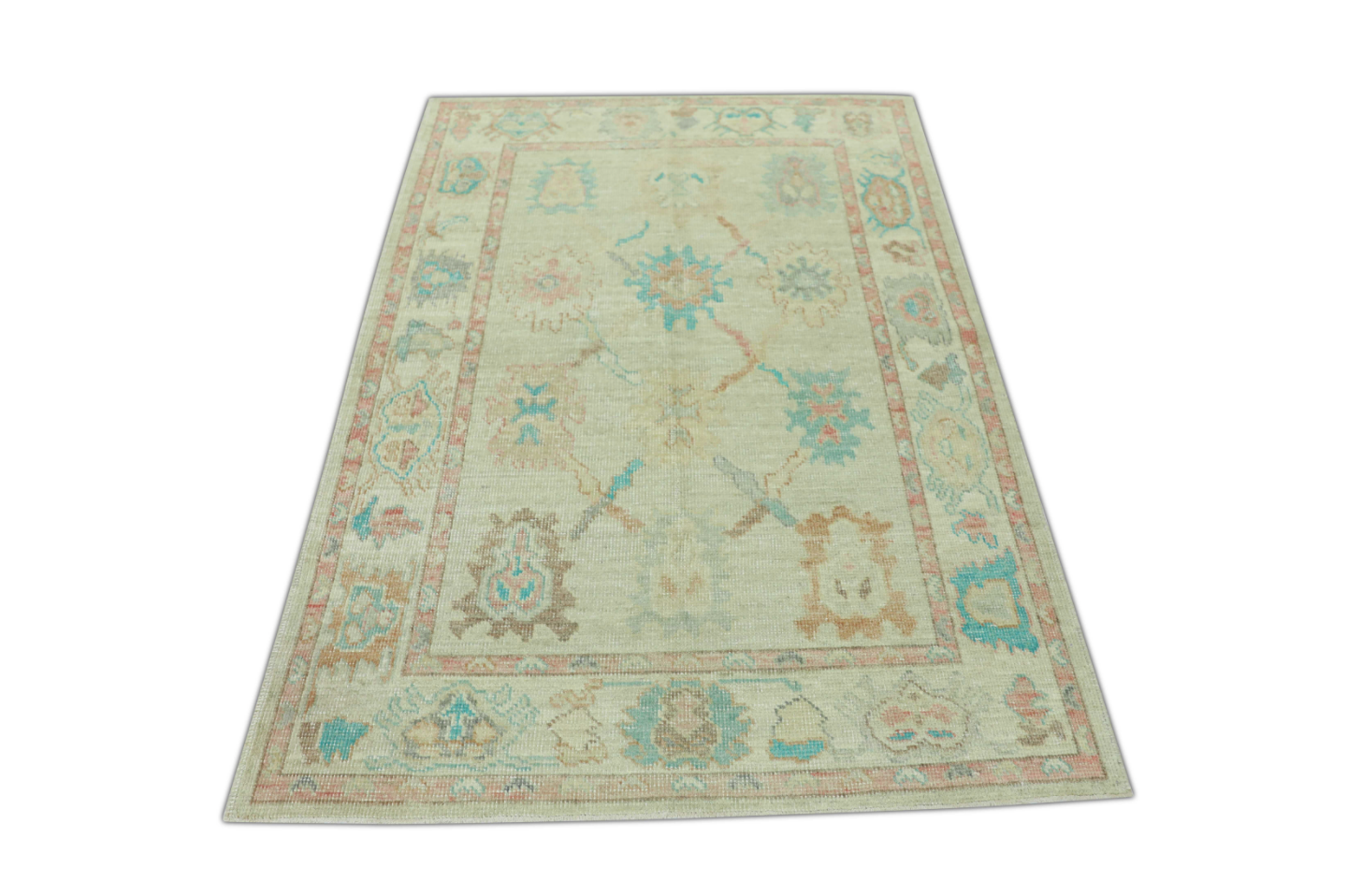 Turkish Oushak Rug 4'1" x 6' #1442