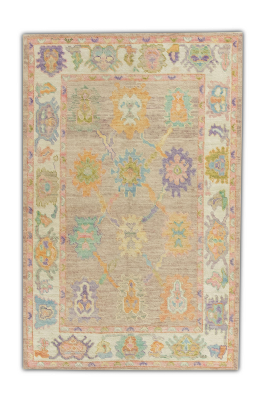Turkish Oushak Rug 4'1" x 6'3" #287