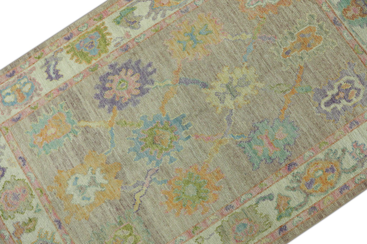 Turkish Oushak Rug 4'1" x 6'3" #287