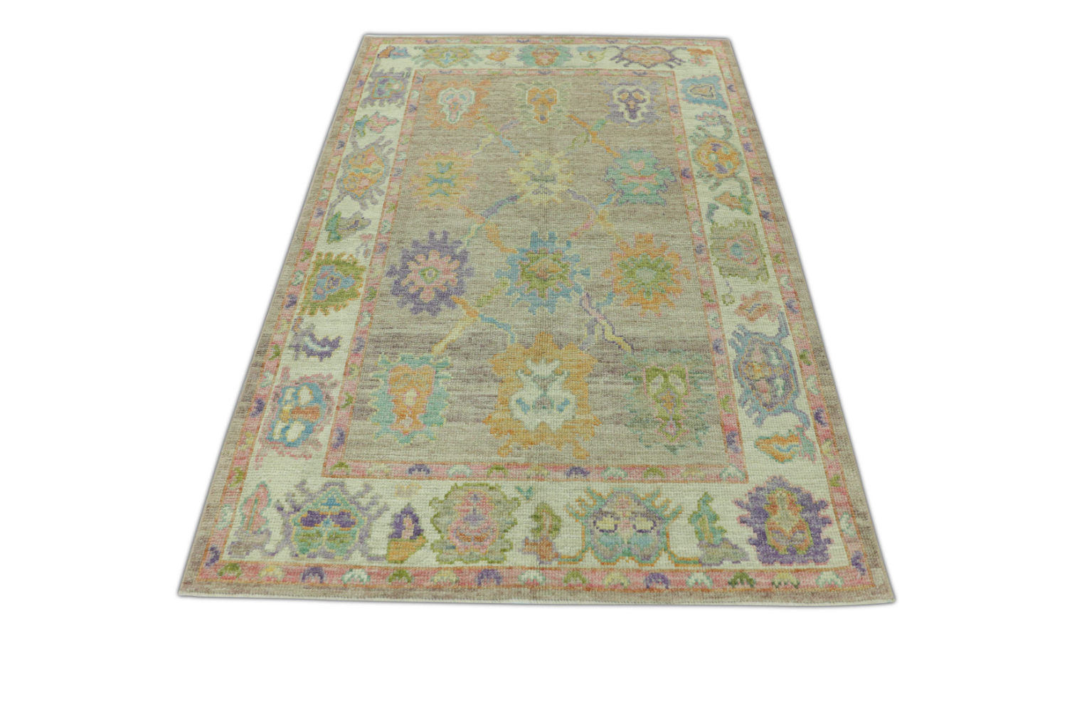 Turkish Oushak Rug 4'1" x 6'3" #287