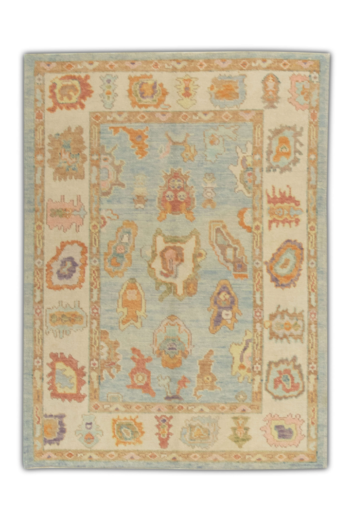 Turkish Oushak Rug 4'3" x 5'7" #285