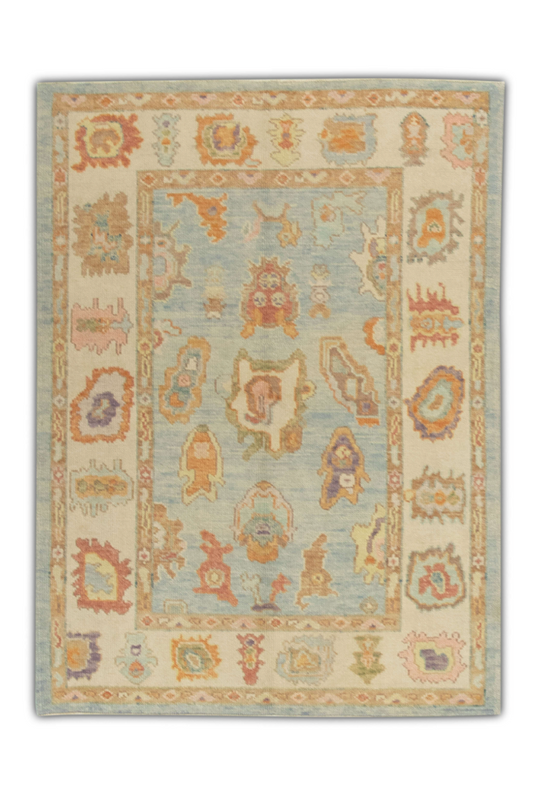 #285 Turkish Oushak 4'3" x 5'7"