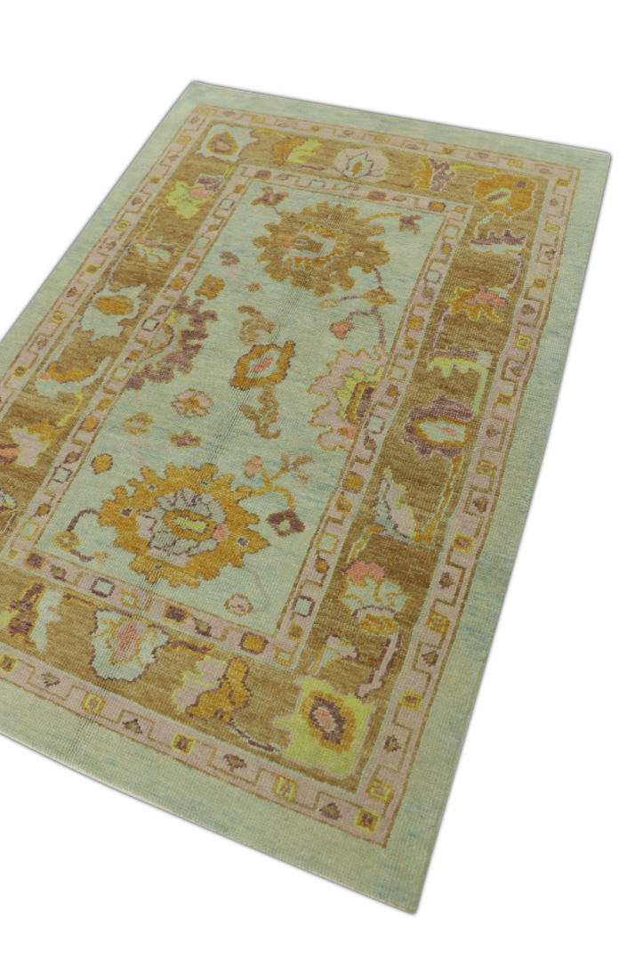 Turkish Oushak Rug 3'11" x 5'7" #294