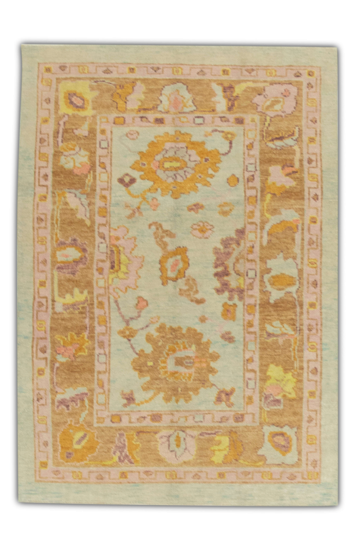 Turkish Oushak Rug 3'11" x 5'7" #294