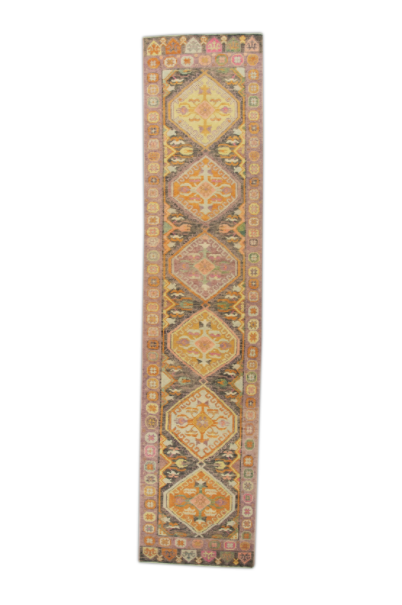 #723 Turkish Oushak 3'1" x 13'9"