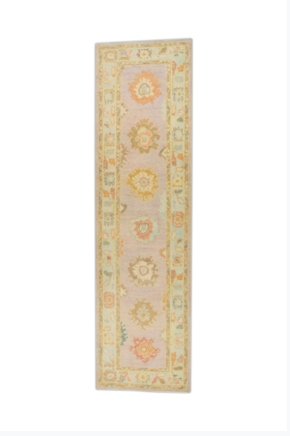 #931 Turkish Oushak 3'2" x 11'8"