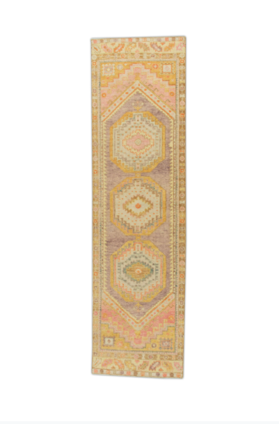 #736 Turkish Oushak 2'11" x 10'8"