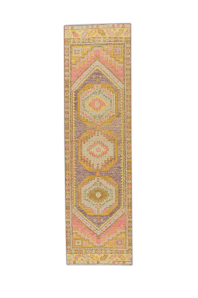 #748 Turkish Oushak 2'9" x 10'1"