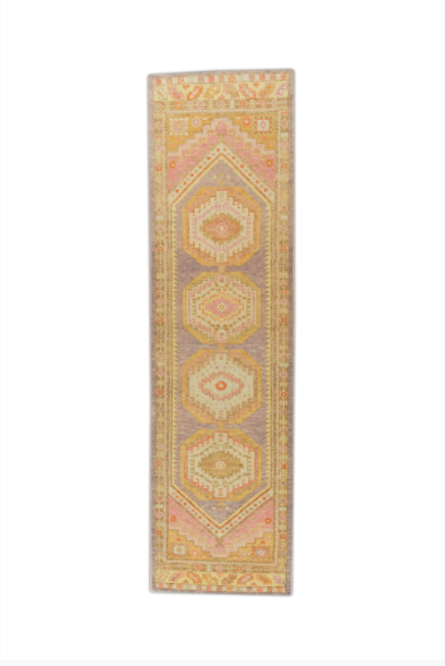 Turkish Oushak Rug 3' x 10'10" #747