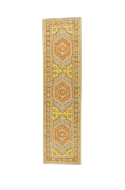 #752 Turkish Oushak 2'8" x 10'4"