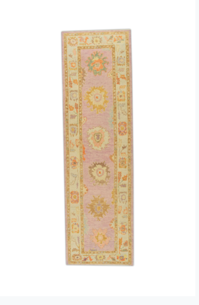 #759 Turkish Oushak 3' x 10'3"