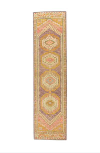 Turkish Oushak Rug 3' x 11'8" #760
