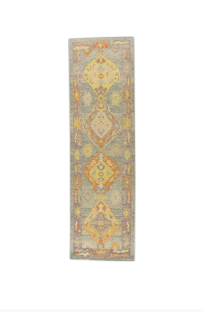 #1469 Turkish Oushak 3' x 10'3"