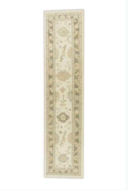 #613 Turkish Oushak 2'8" x 11'4"