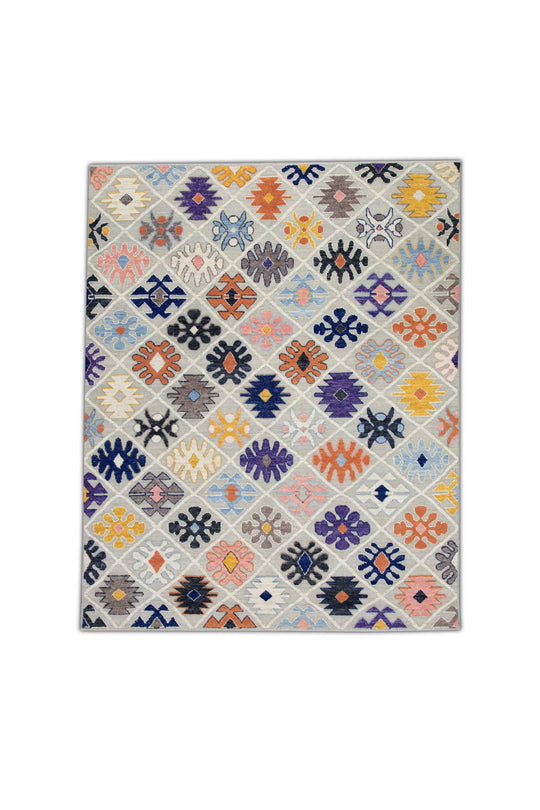 #5008 Oriental Flat Weave Turkish Kilim 8'5" x 10'7"