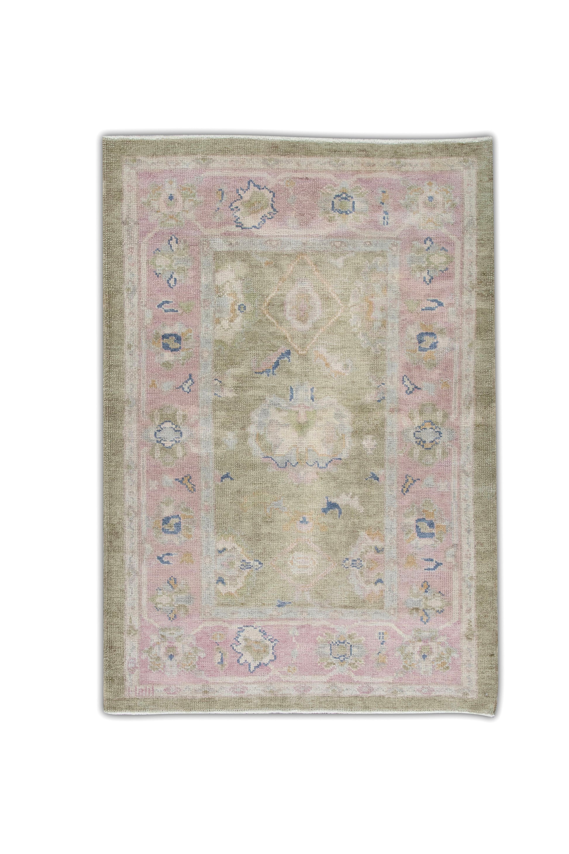 Turkish Oushak Rug 4'1" x 6' #5467