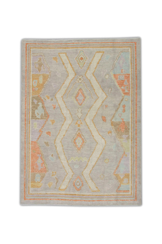 #5104 Turkish Oushak 4'1" x 5'7"