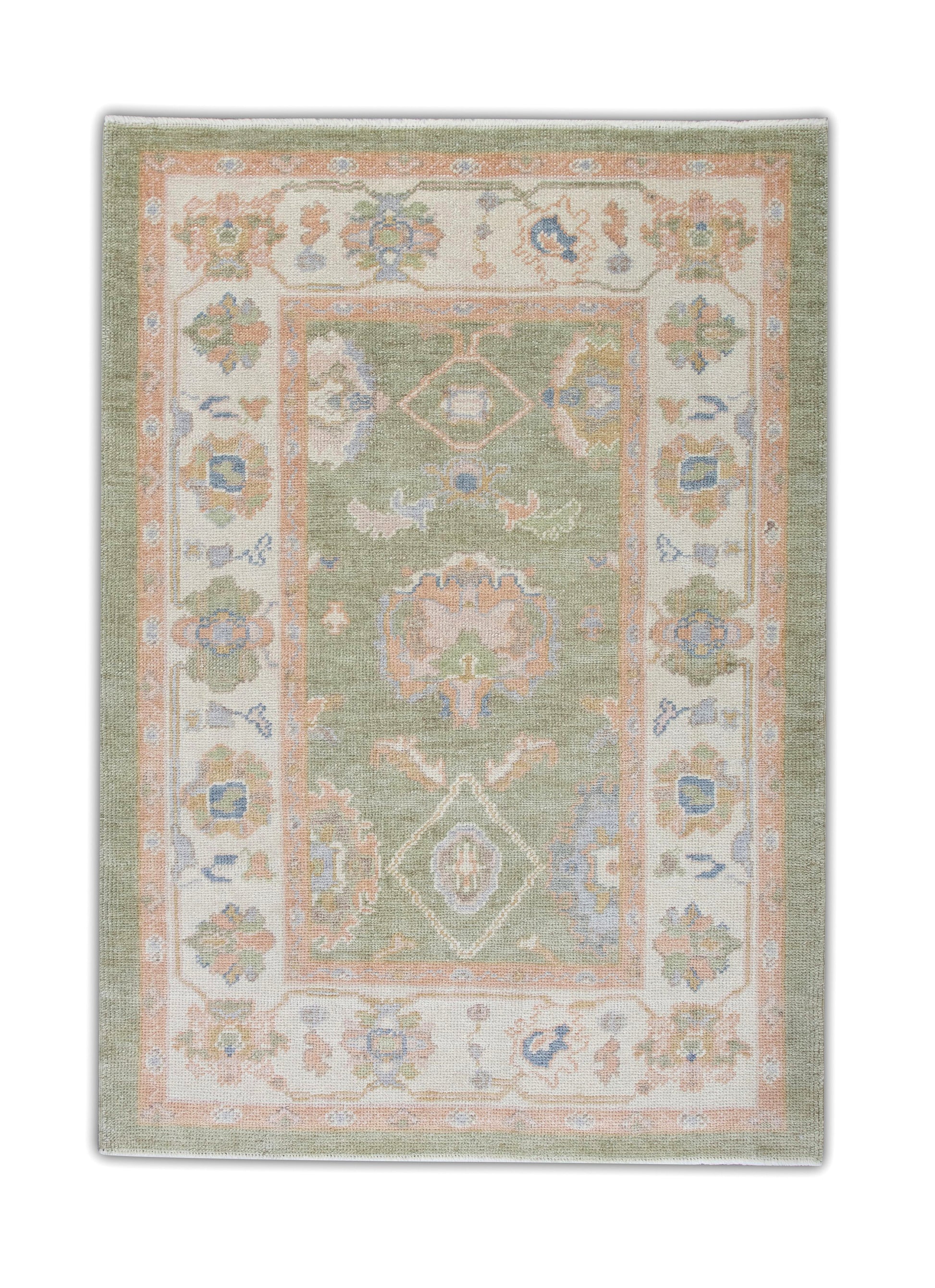 Turkish Oushak Rug 4'3" x 5'10" #5449