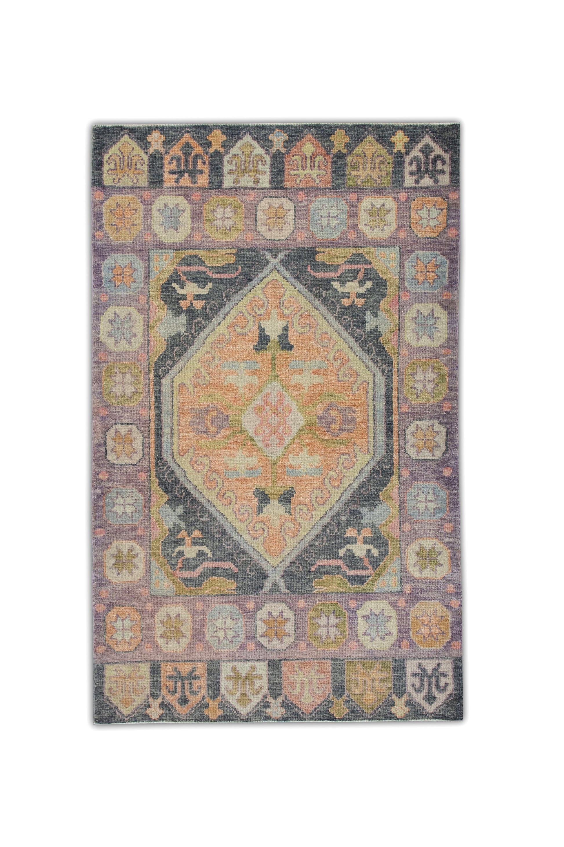Turkish Oushak Rug 4'1" x 6'4" #5045