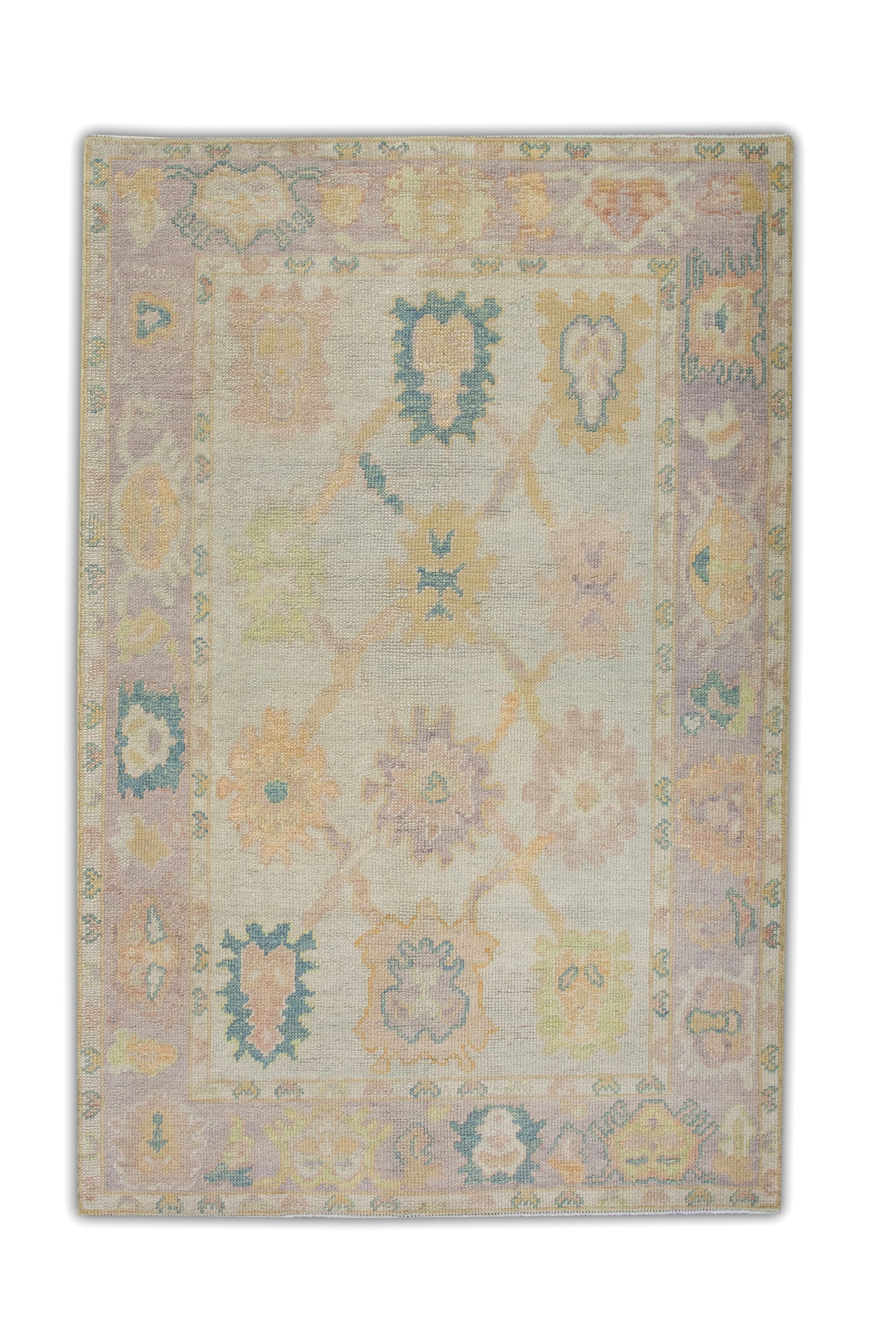 Turkish Oushak Rug 3'9" x 5'11" #6064