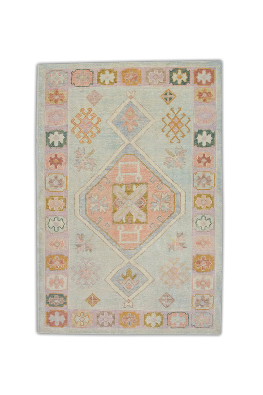 #5023 Turkish Oushak 4'3" x 6'