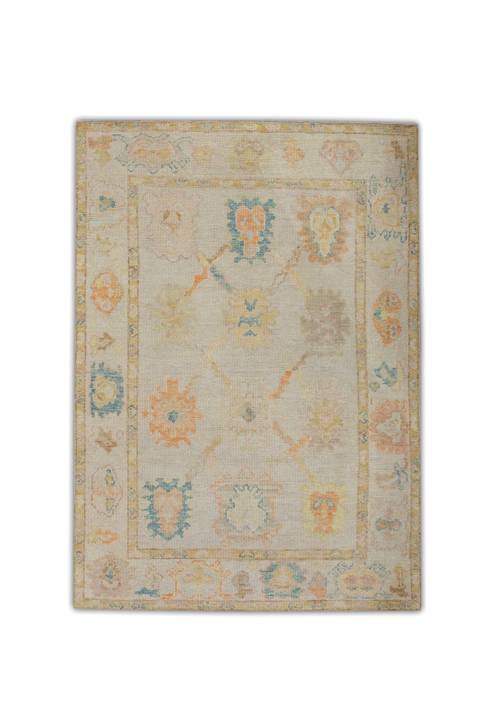 Turkish Oushak Rug 3'11" x 5'6" #6100