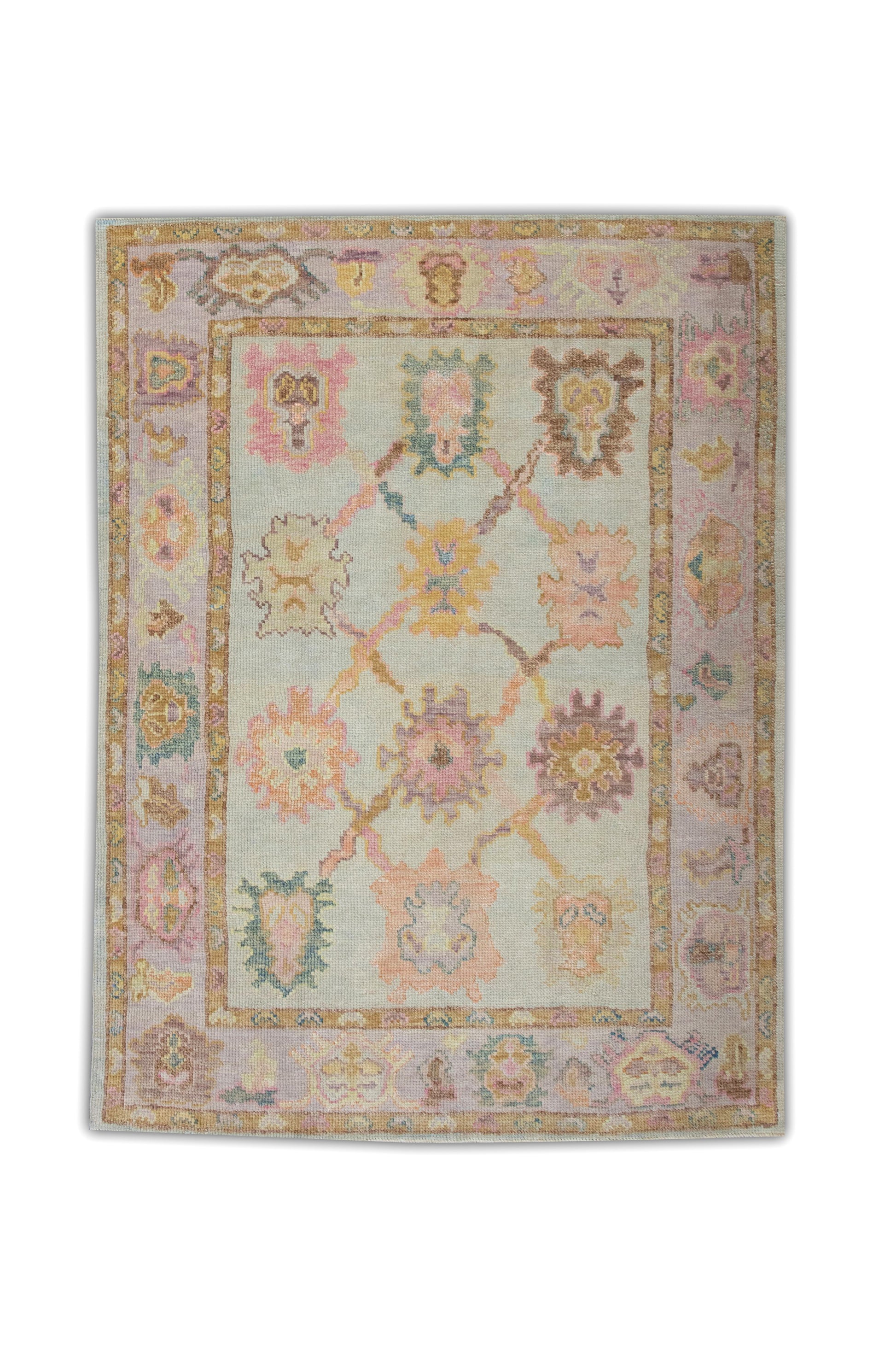 Turkish Oushak Rug 4' x 5'4" #6047