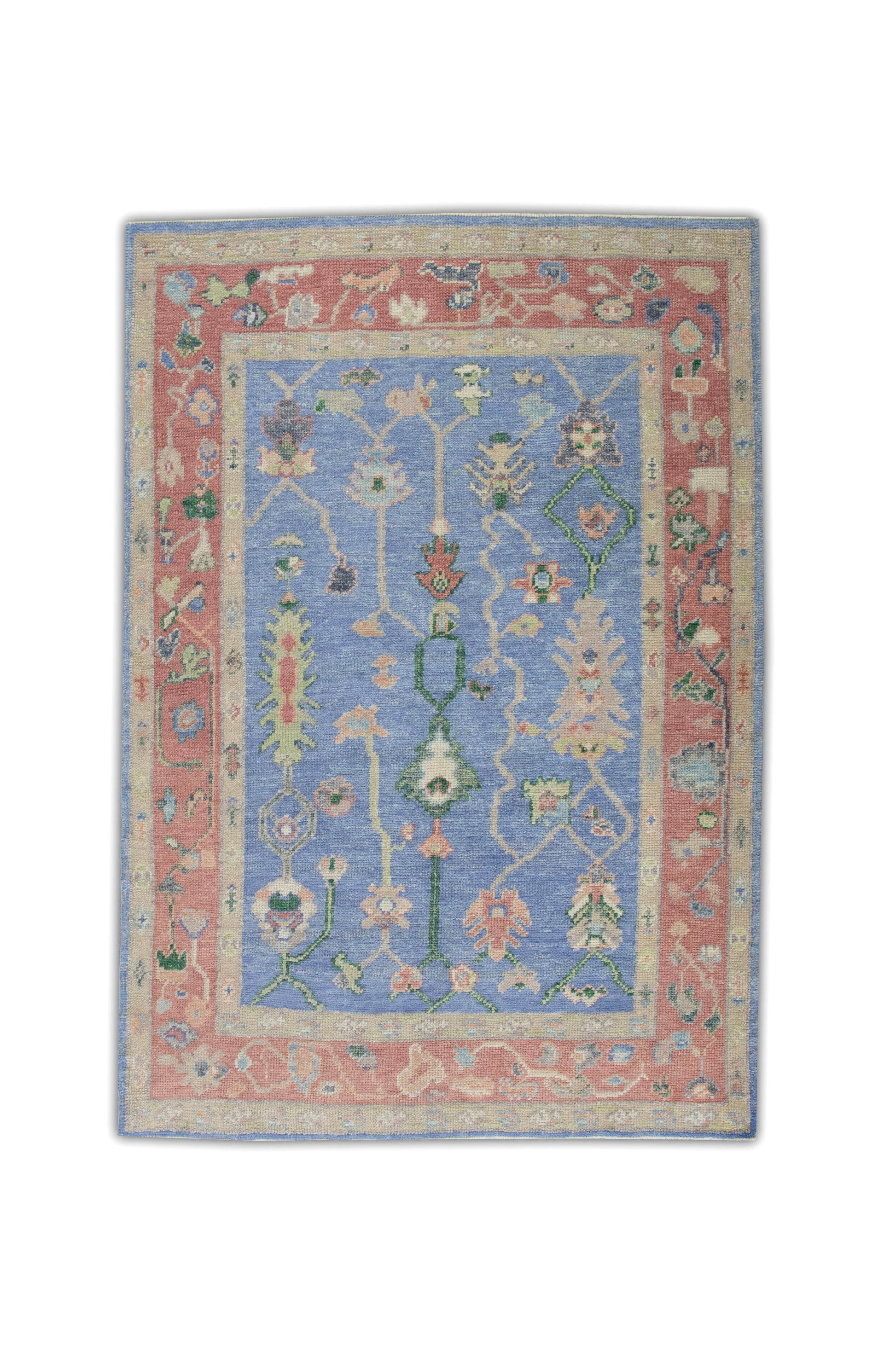 Turkish Oushak Rug 4'2" x 5'10" #5850