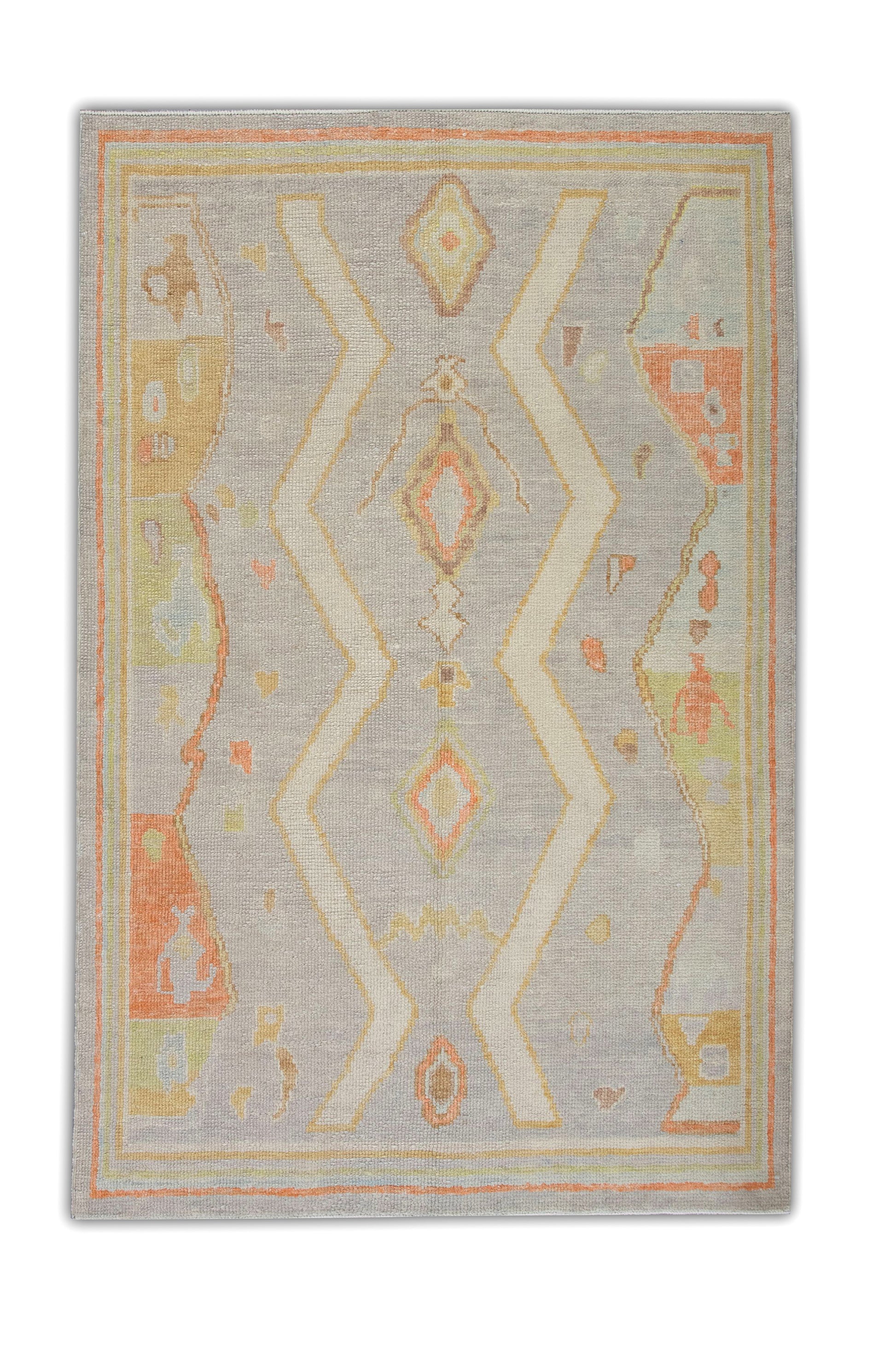 Turkish Oushak Rug 3'11" x 5'9" #5281