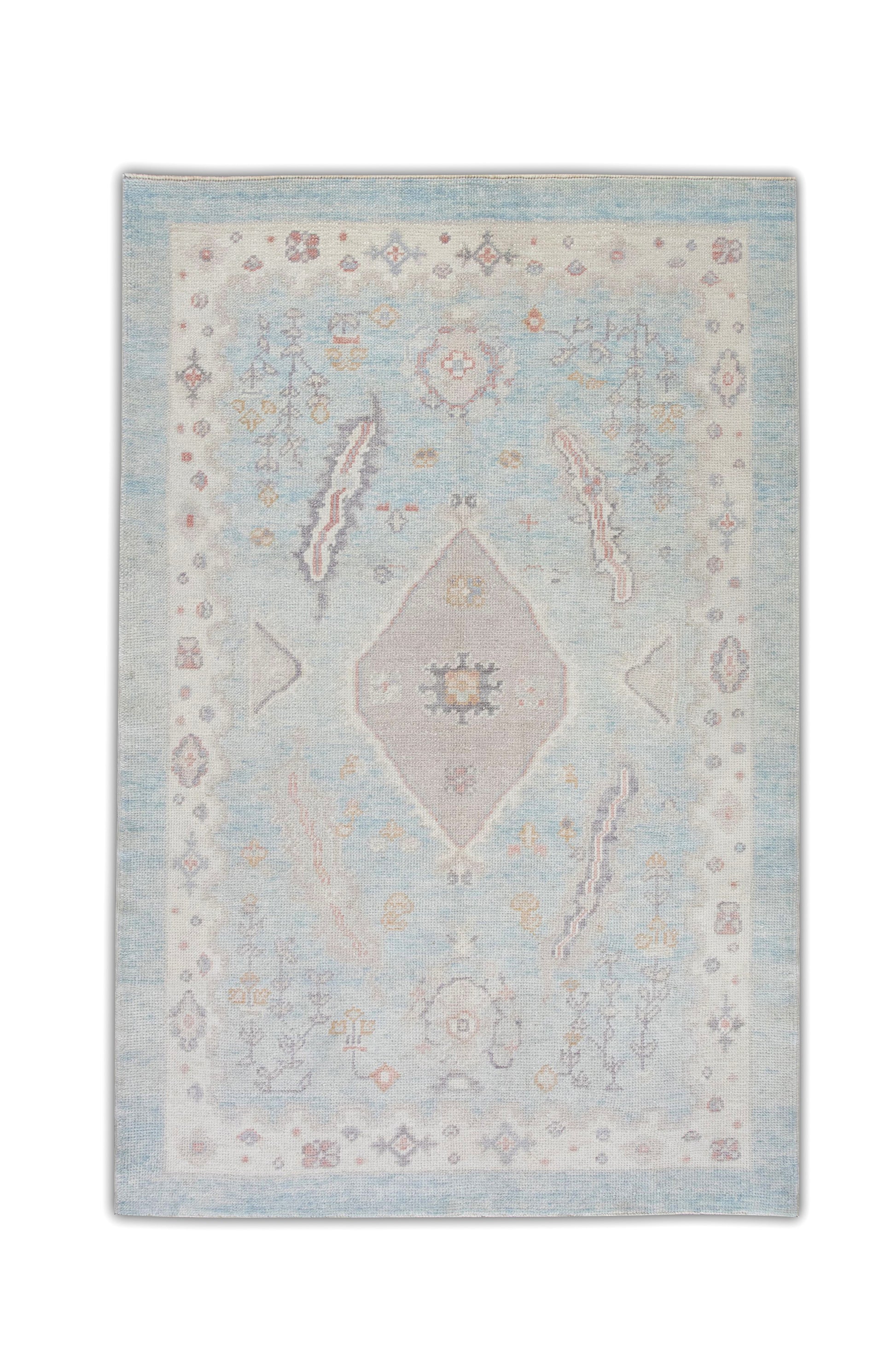 Turkish Oushak Rug 4'2" x 5'11" #5931