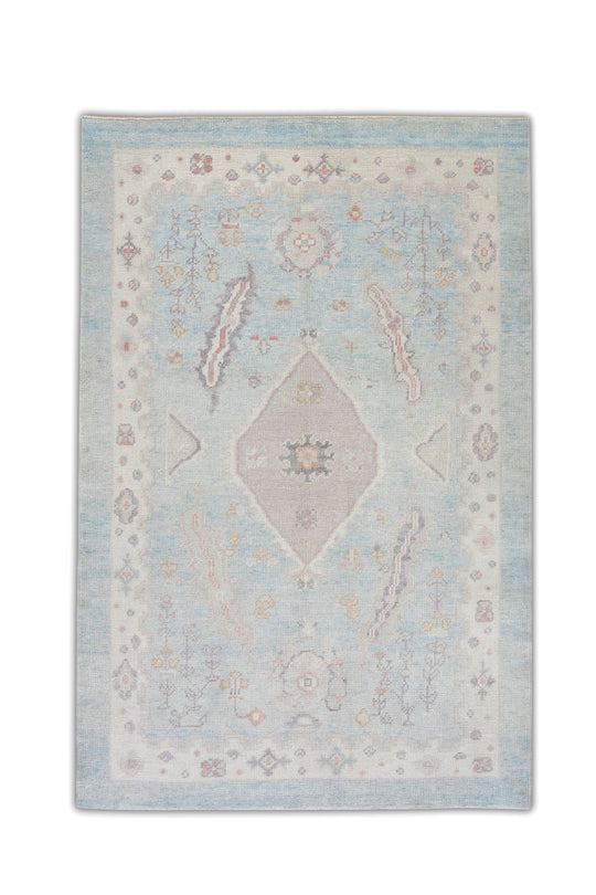 #5931 Turkish Oushak 4'2" x 5'11"