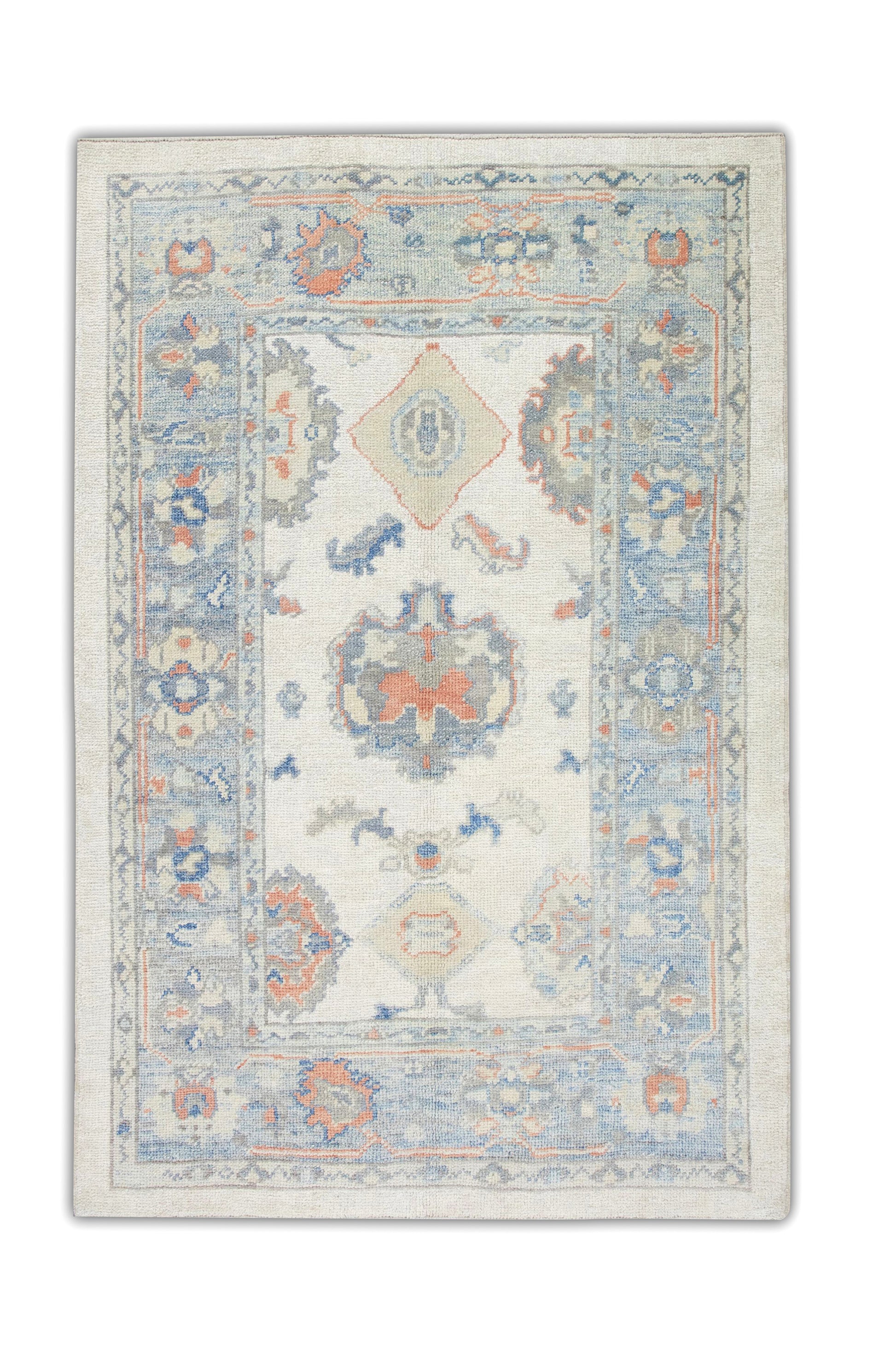 Turkish Oushak Rug 4'2" x 5'7" #5980