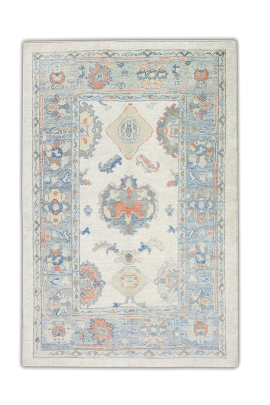 #5980 Turkish Oushak 4'2" x 5'7"