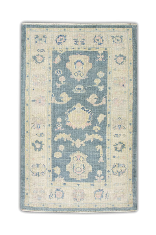 #5453 Turkish Oushak 3'1" x 4'10"