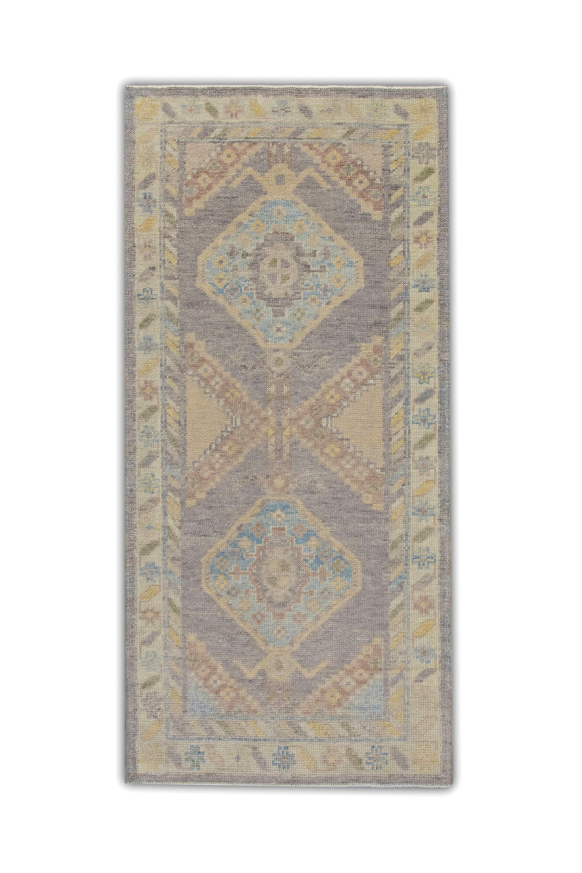 Turkish Oushak Rug 2'10" x 6'1" #6043
