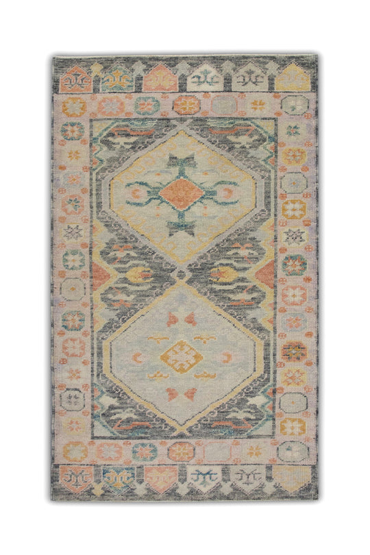 #5944 Turkish Oushak 3'1" x 6'6"