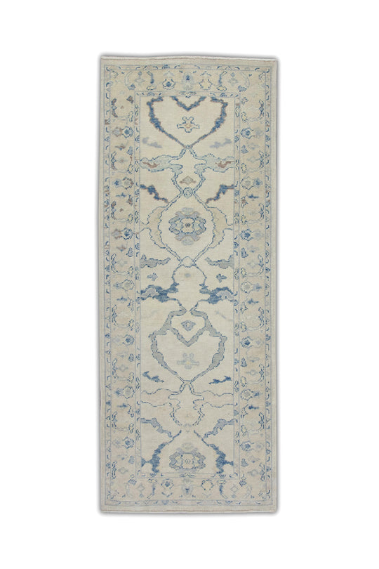 #5414 Turkish Oushak 3'1" x 7'4"