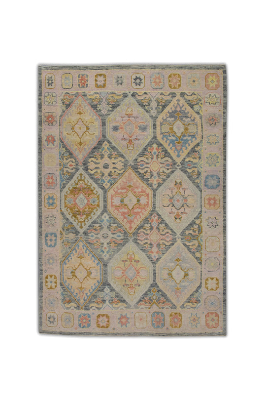 #6065 Turkish Oushak 5'4" x 7'3"