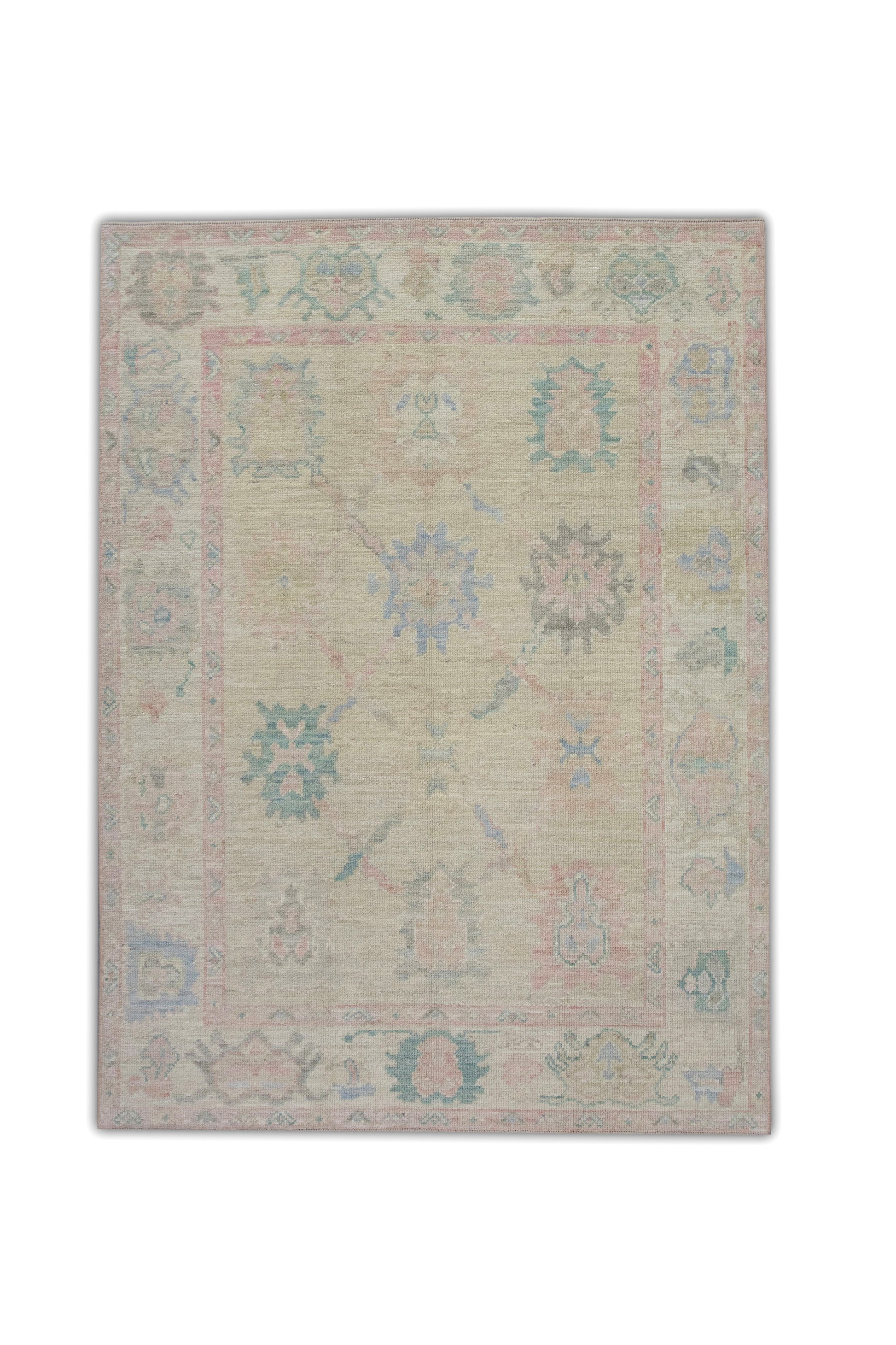 Turkish Oushak Rug 5' x 6'9" #5089