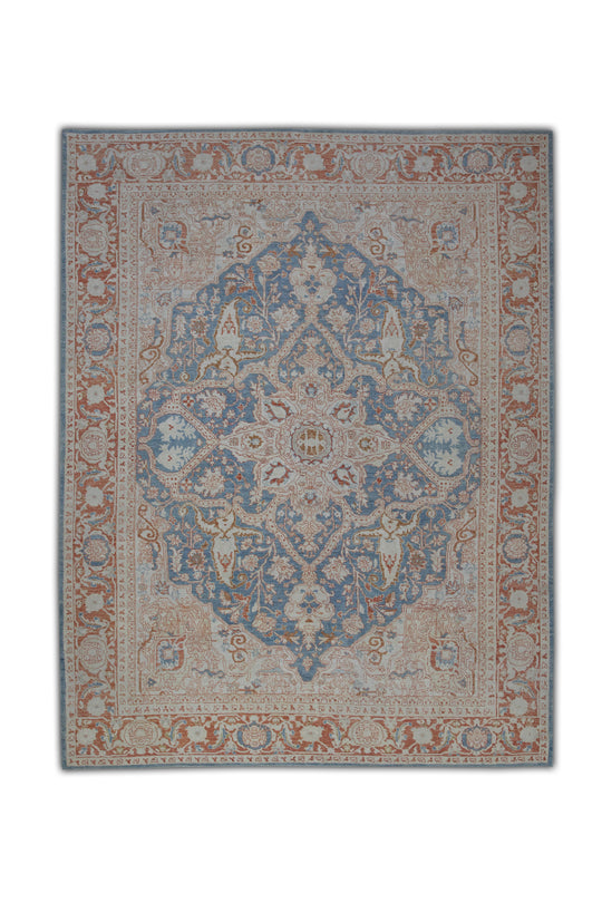 #5922 Turkish Antique Look Oushak 9'4" x 12'1"