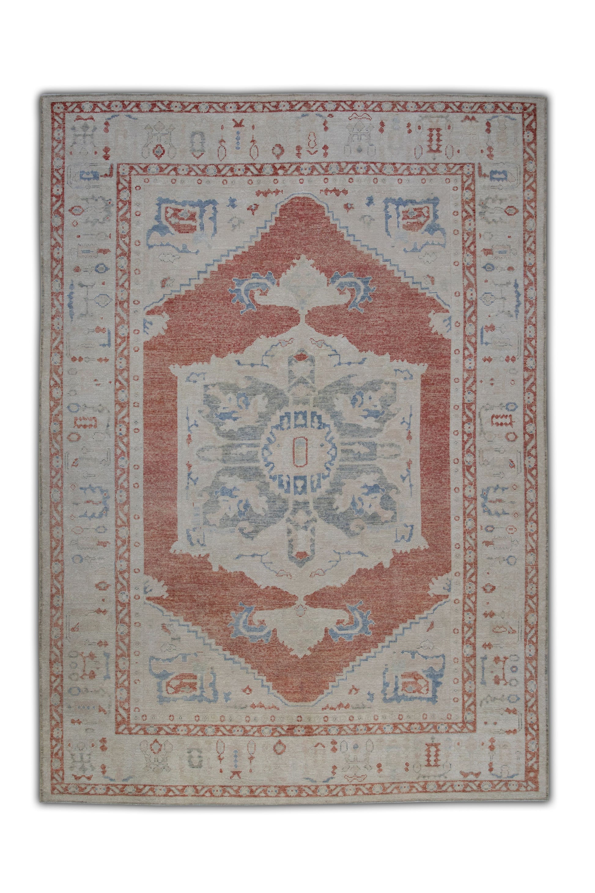 Turkish Antique Look Oushak Rug 9' x 12'1"  #5970