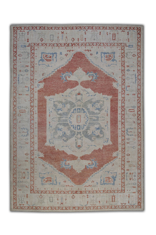 #5970 Turkish Antique Look Oushak 9' x 12'1"